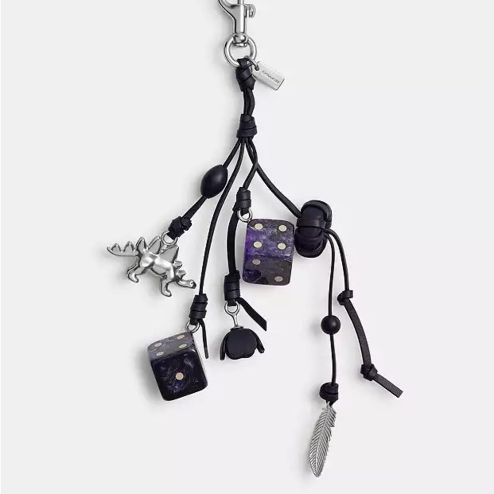 Coach bag charm
